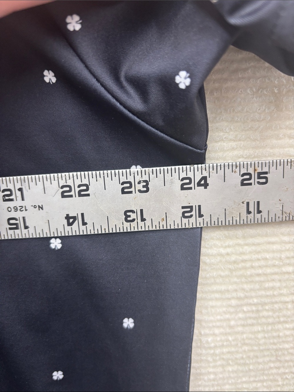 Black Clover XXL Men’s Black Polo with Micro Dot Print - Picture 7 of 9